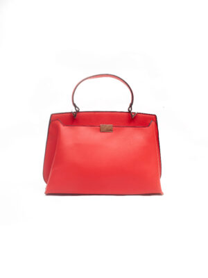 (2FOR60K) RED 1196 SMOOTH TOP HAND BRIEFCASE BAG