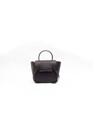 DARK BERRY REFINED GRAIN CELLY TOP HANDLE FIN BAG