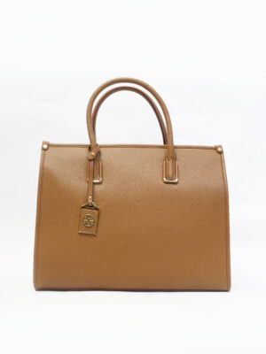 OSAMIL 5855-1 TAUPE REFINED GRAIN GRAB HANDLE BAG BAG