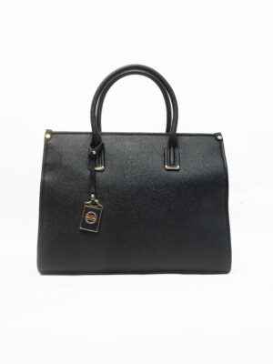 OSAMIL 5855-1 BLACK REFINED GRAIN GRAB HANDLE BAG BAG