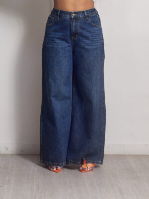 YIQI MILANO BLUE WASH FLARE JEANS