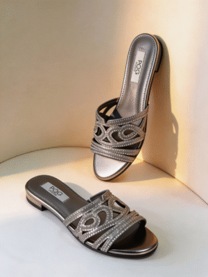 POG GUN 1384 EMBROIDERED DIAMOND APEKE SLIPPERS