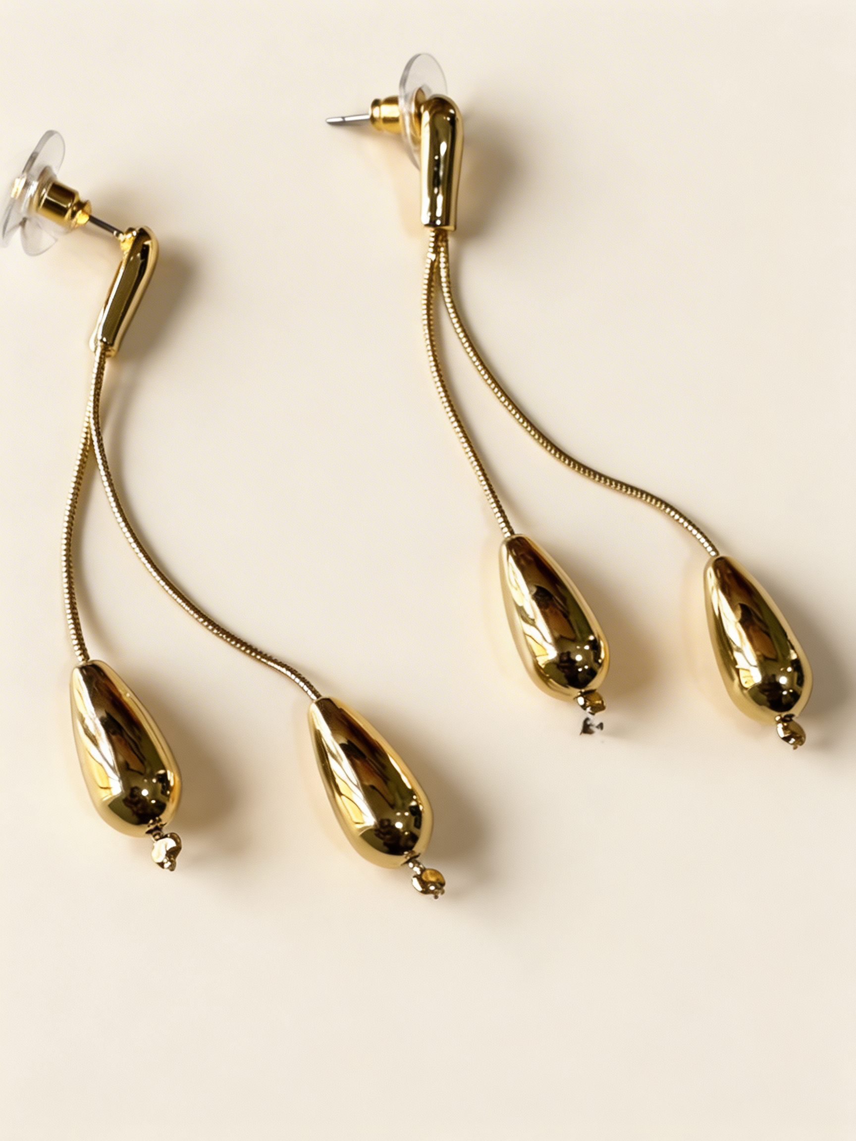 ABELLA K105596E-001 GOLD TEARDROP DANGLE EARRINGS