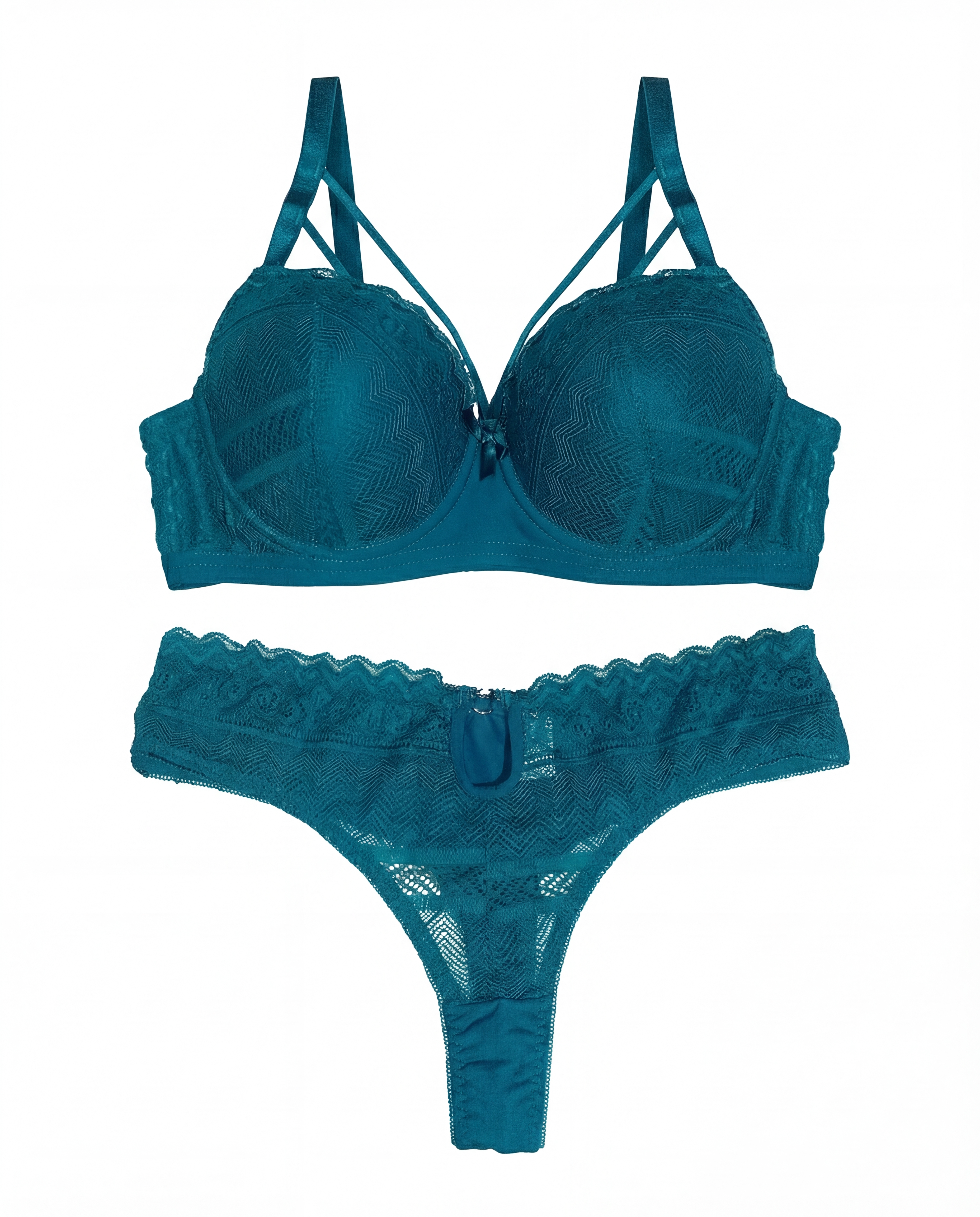 ANGELS AURA A24008 TURQ BLUE BALCONY BRA