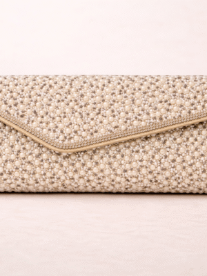 GOLD 5LR PEARLY STONE PURSE