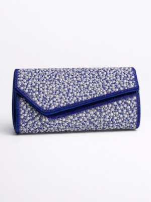 BLUE 5LR PEARLY STONE PURSE