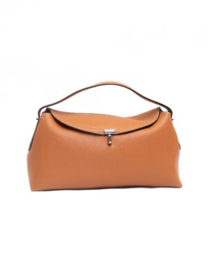 TOTEM CAMEL PEBBLED GRAIN CLIP LOCK BAG