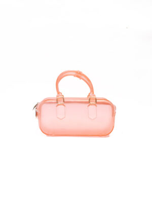 (2FOR40K)MARC ELIZA PEACH TOP HANDLE CLEAR JELLY BAG