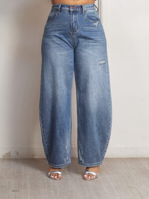 DEY 66083 RIPPED WORK BARREL JEANS