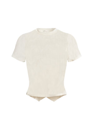 TOTO IVORY CUT OUT BACK TEE