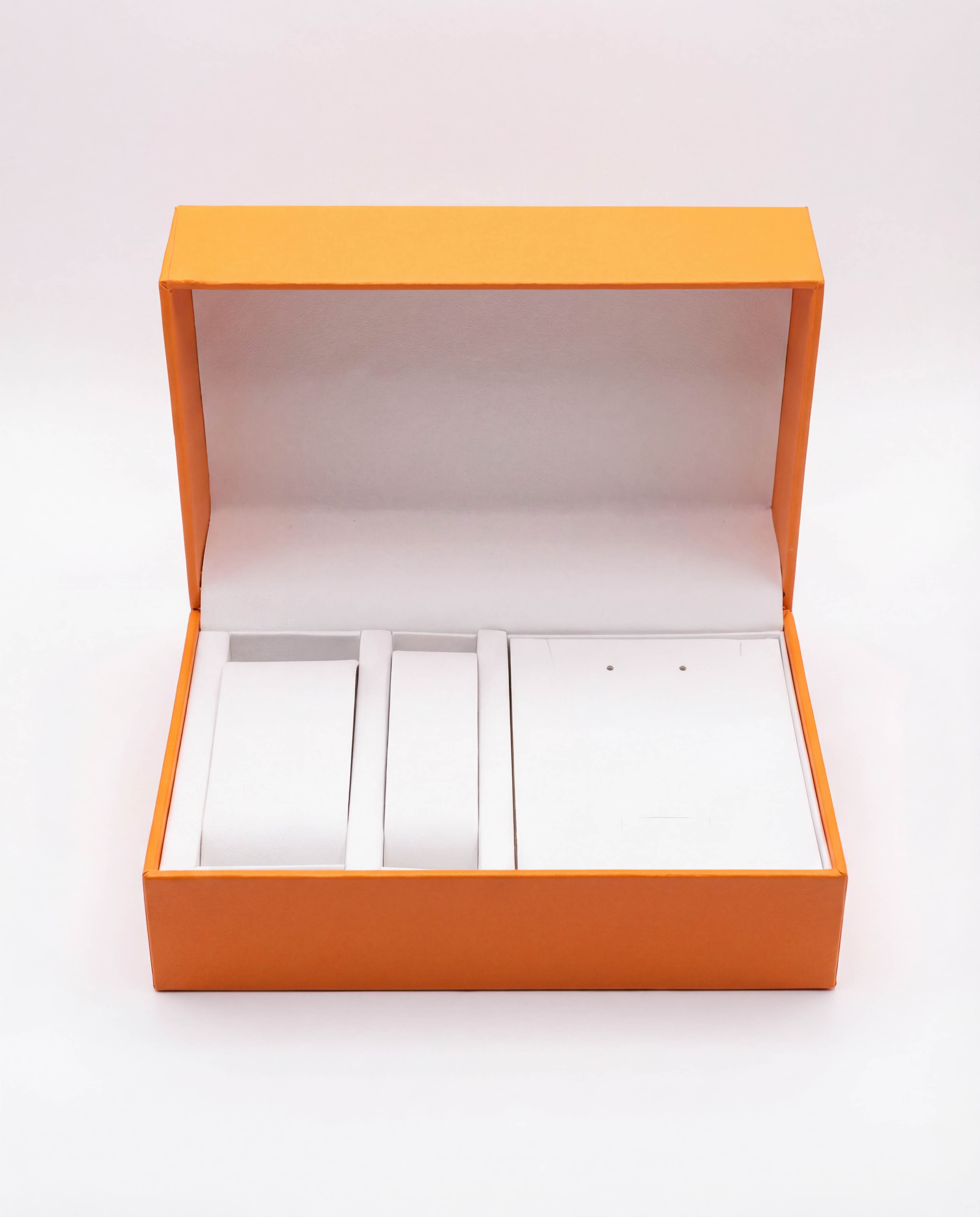 ORANGE SMOOTH JEWELLERY & WATCH GIFT BOX