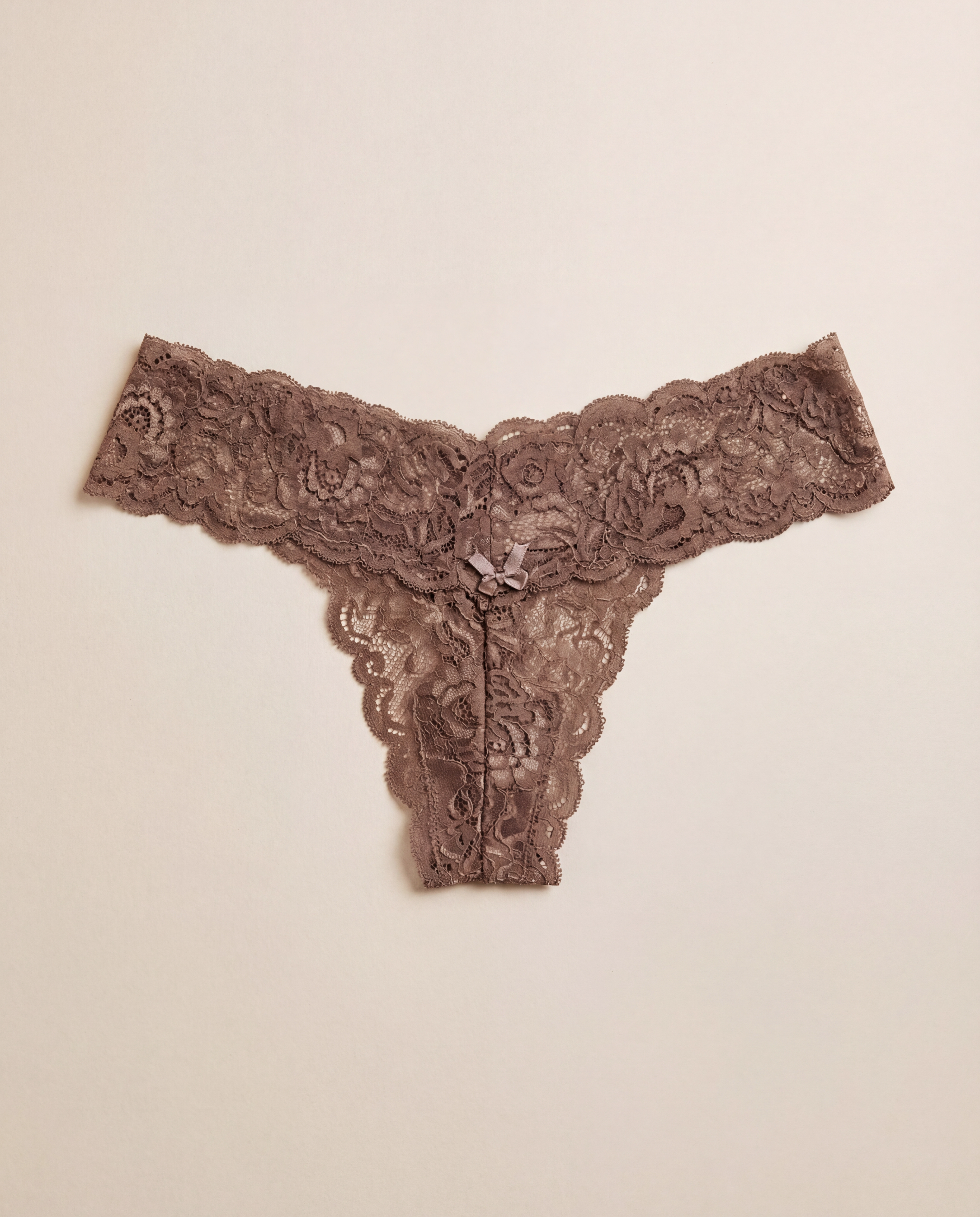 SPRING Q8073 CAPUCCINO ALL LACE THONG PANT