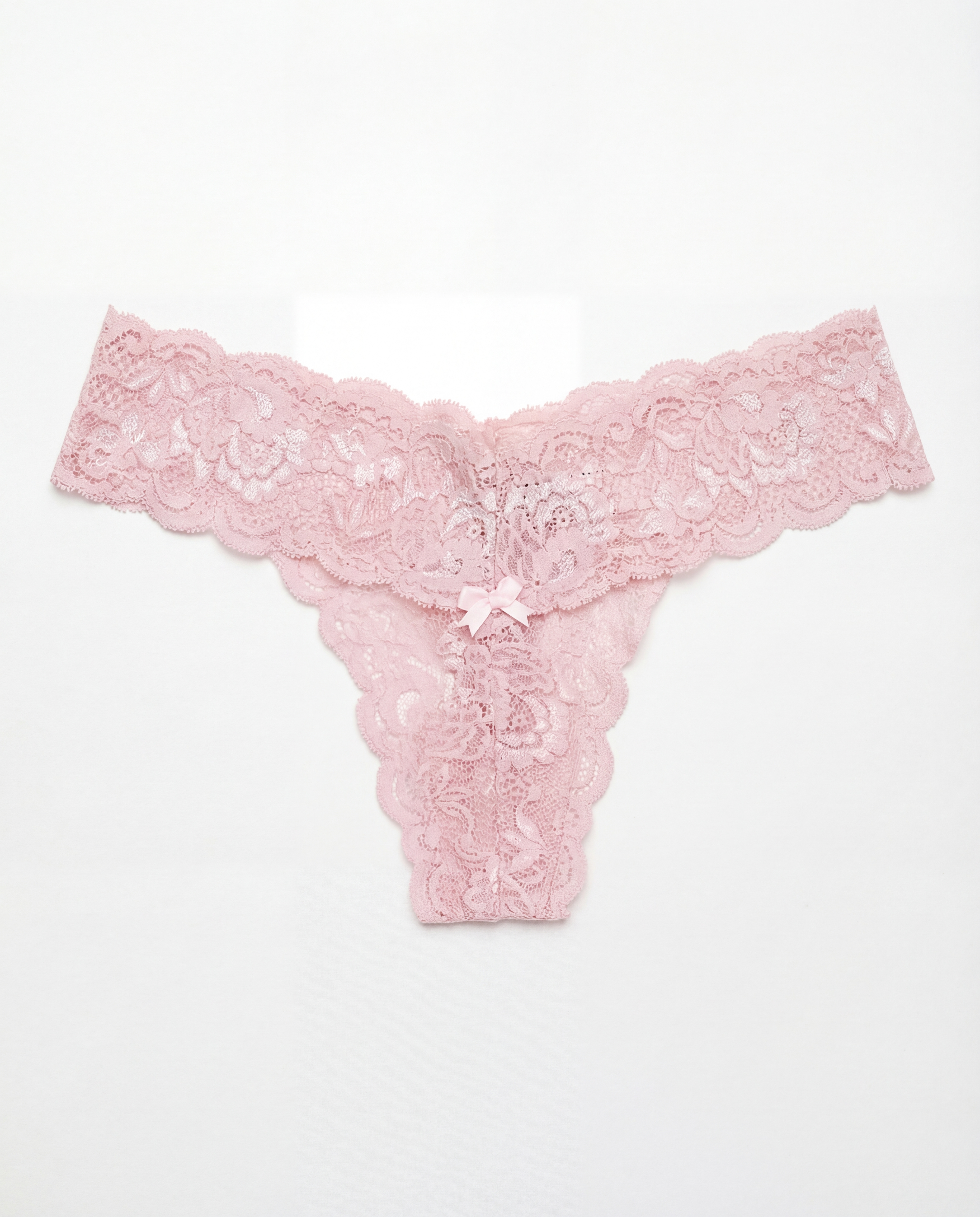 SPRING Q8073 PINK ALL LACE THONG PANT