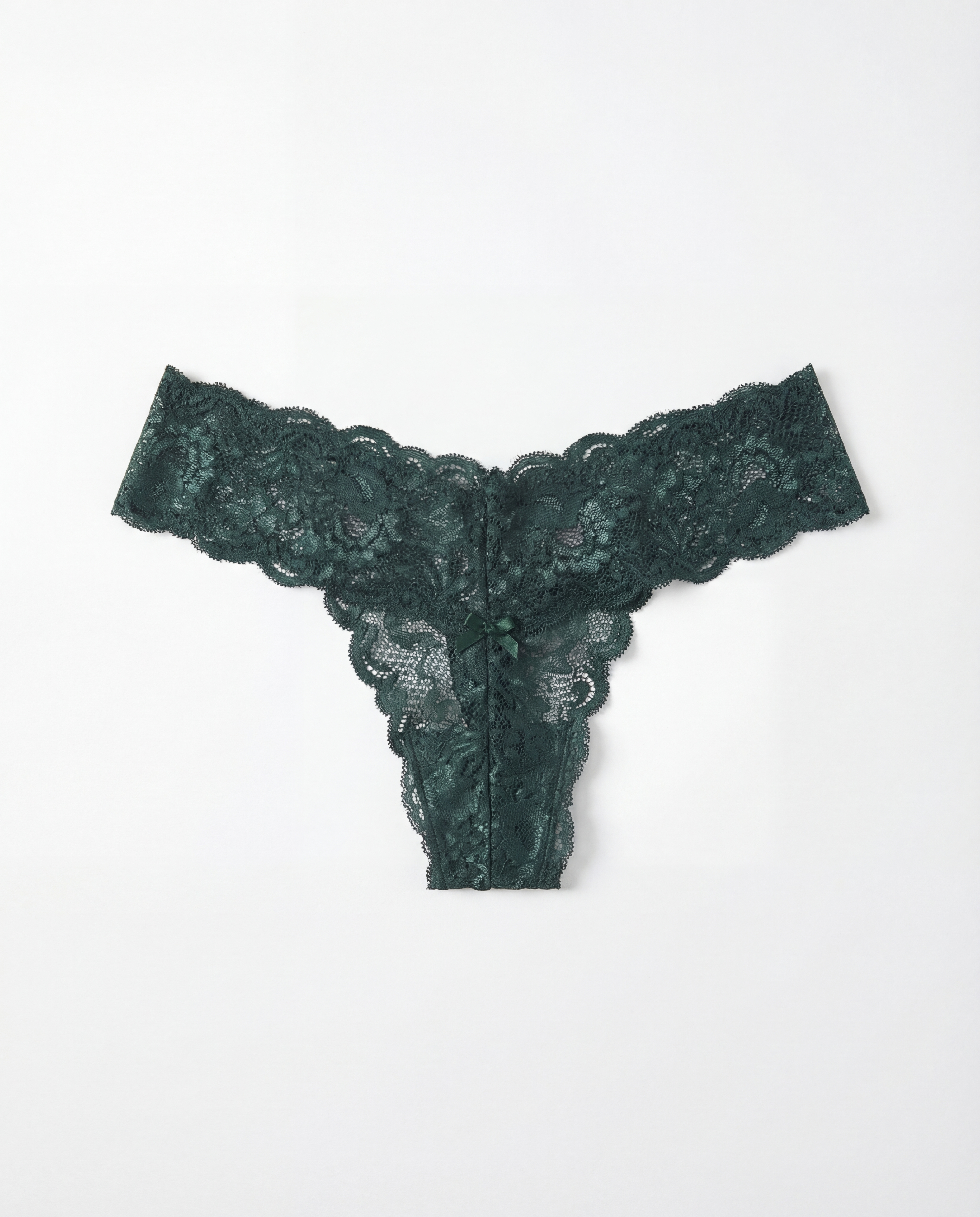 SPRING Q8073 TEAL ALL LACE THONG PANT
