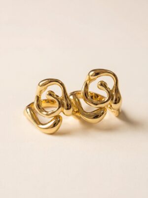 UM GOLD ADORN SWIRL RING