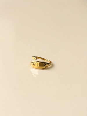 UM GOLD X GOLD PANEL RING