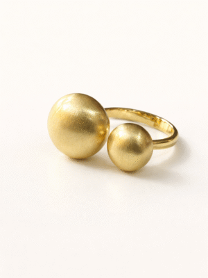 VIENNOIS T803845R GOLD OPEN SHANK BALL RING