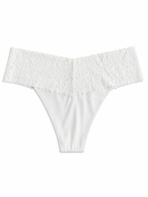 VIMERLEA T3064 WHITE PLUS SIZE LACE BAND PANT