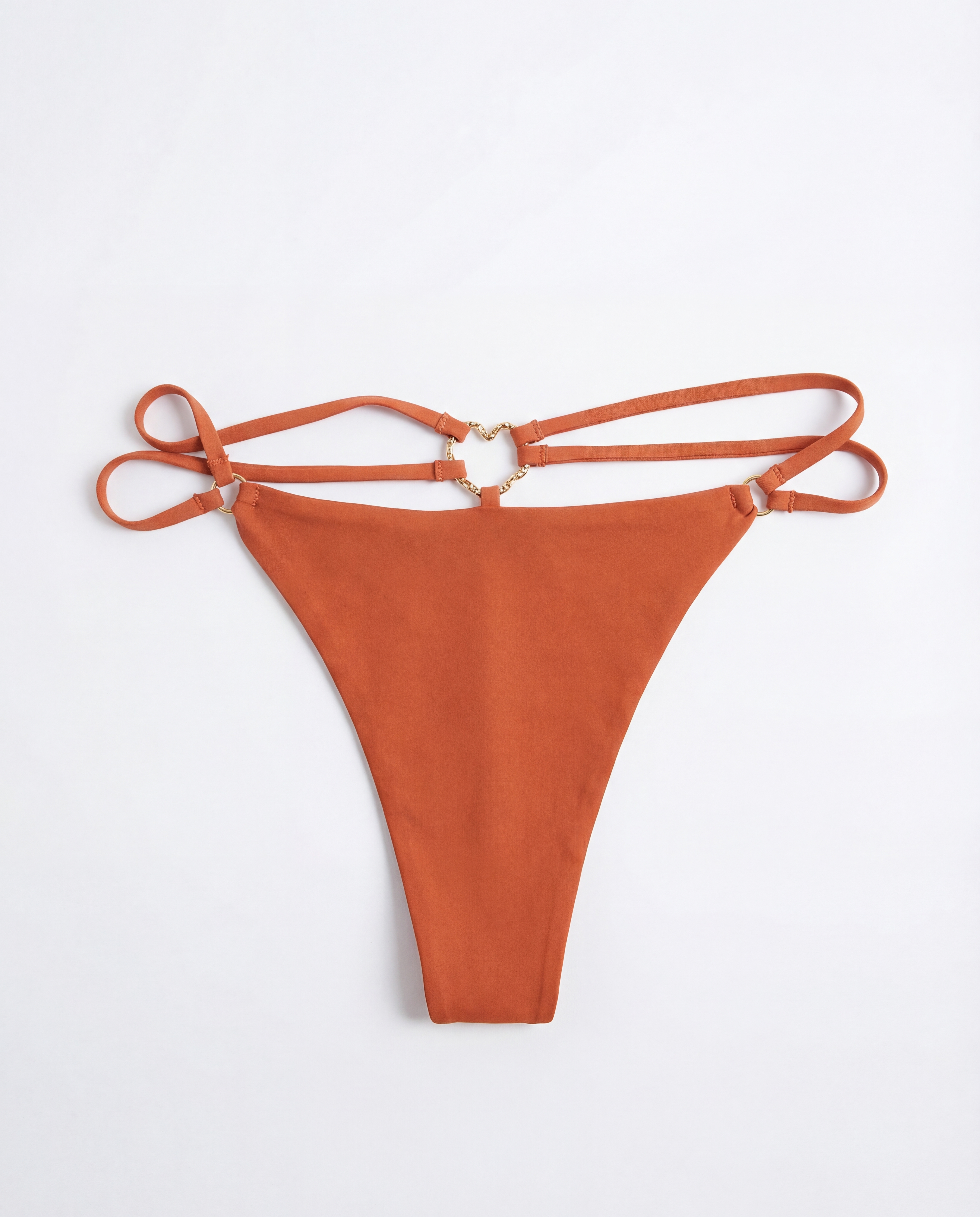 VIMERLEA T3032 CORAL GOLD RING THONG PANT