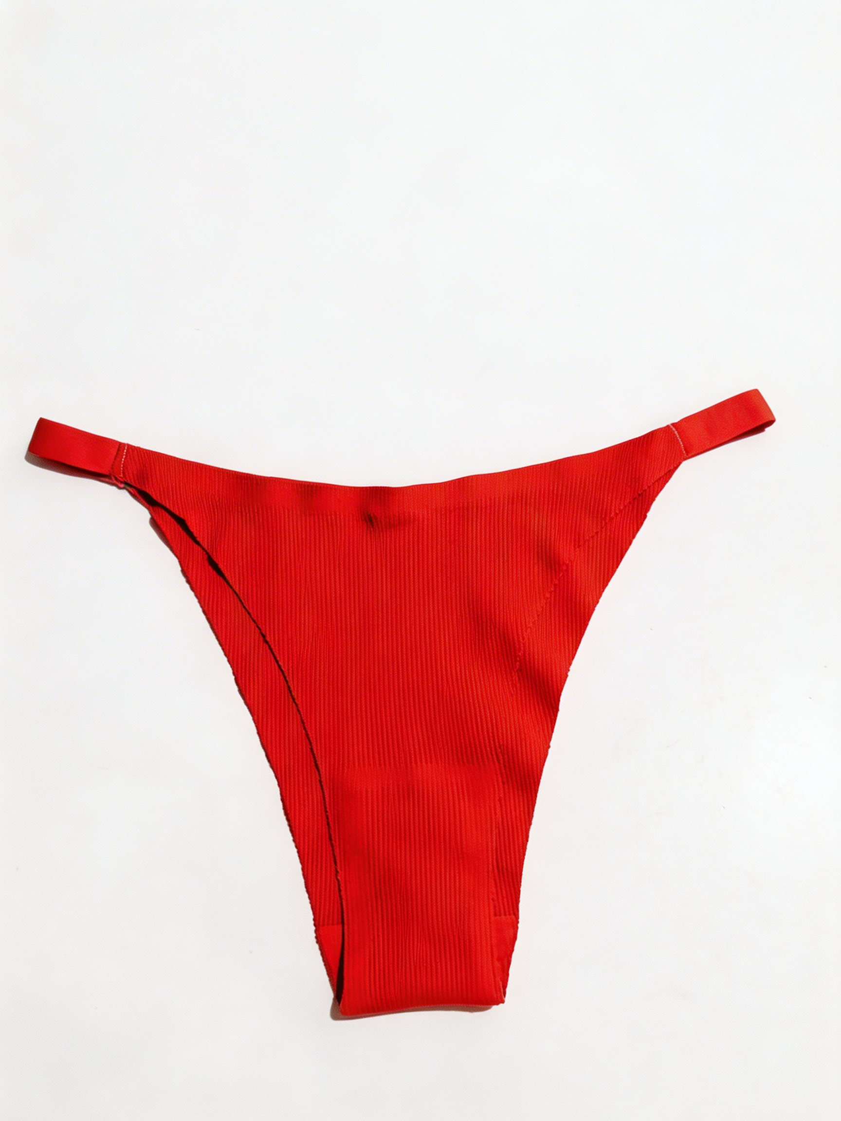 VIMERLEA V2125 RED RIB BONE COTTON BRIEFS