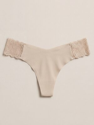 VORO 1604 NUDE SIDE LACE SPANDEX PANT