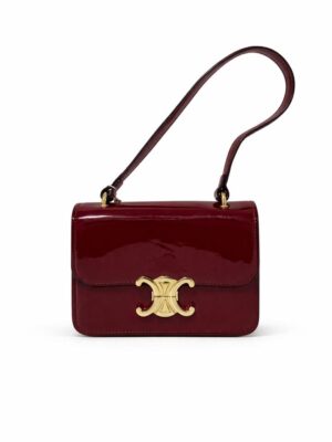 (2 FOR 70K)FOCUS BABY RED PATENT GOLD BUCKLE BAG