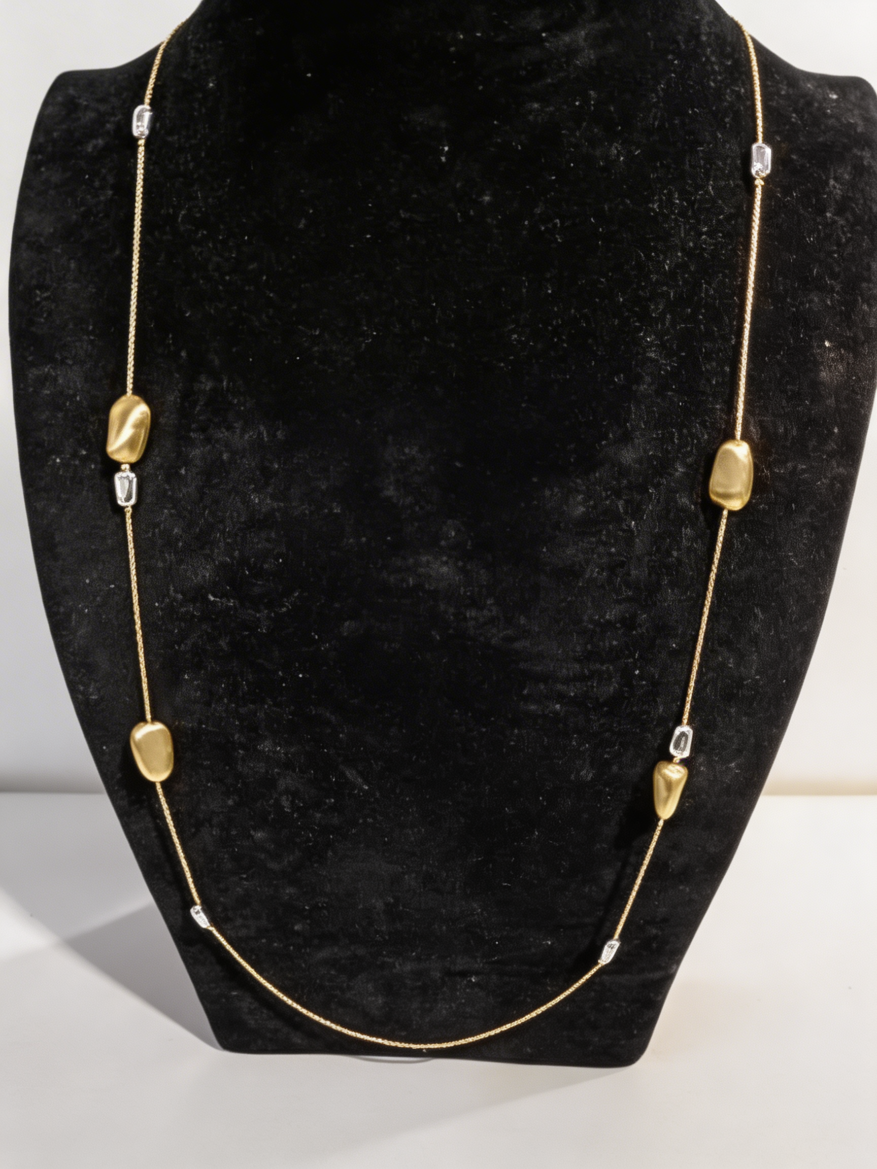 VIENNOIS T706725Q GOLD POLISHED GOLD 2TONE LONG CHAIN