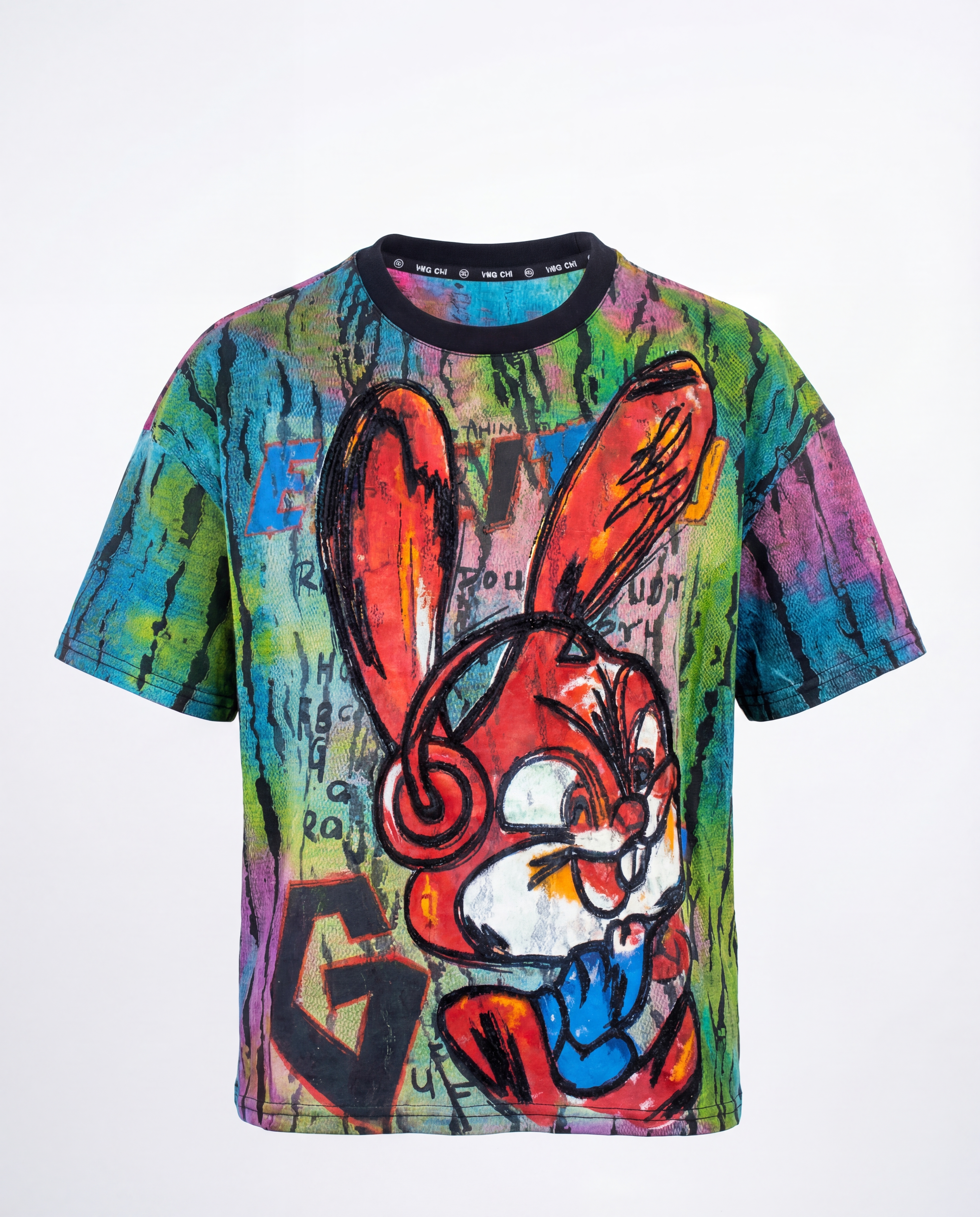YAOCHI 3972 GREEN BROCADE FBGC RABBIT CHARACTER BOXED TEE