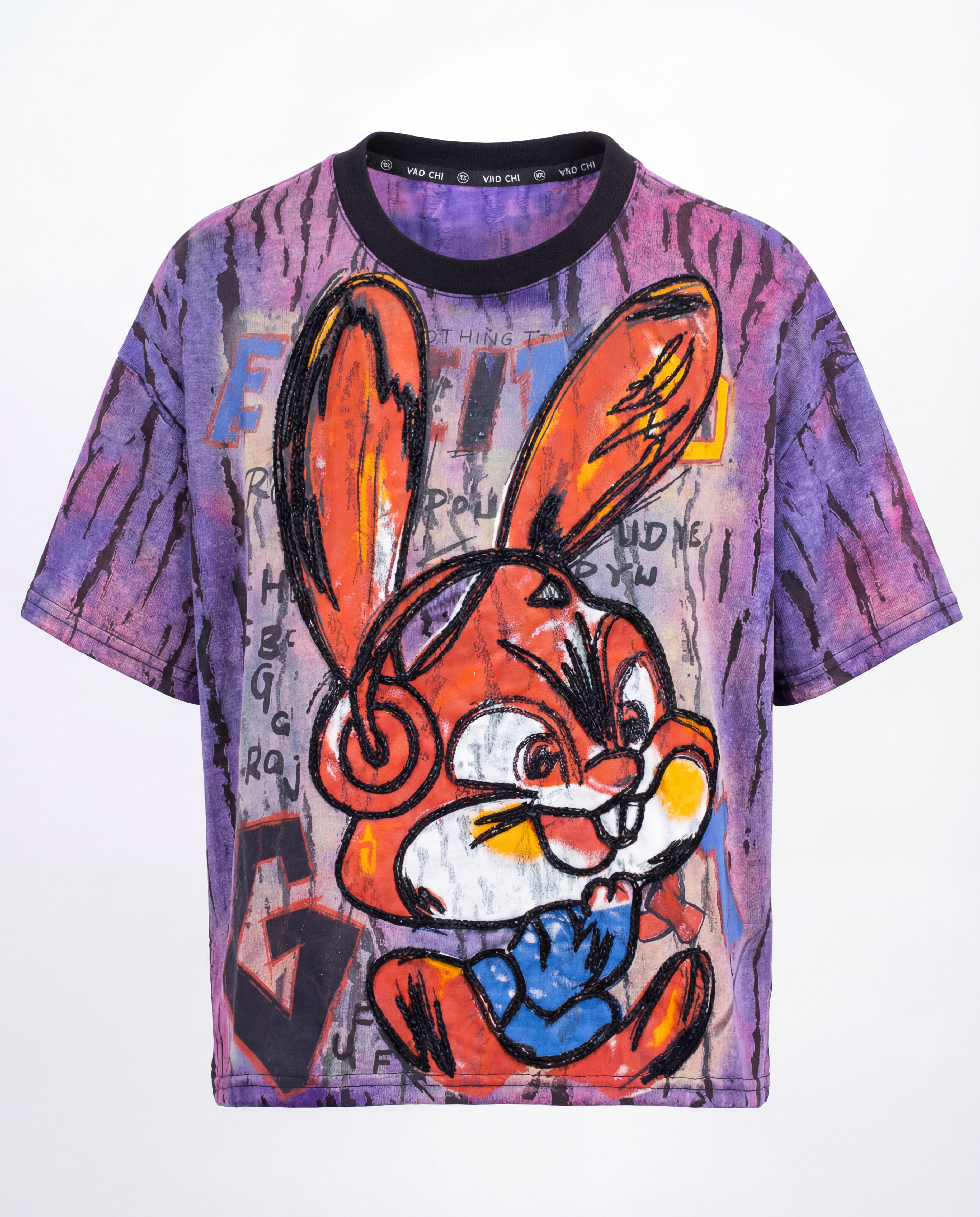 YAOCHI 3972 PINK BROCADE FBGC RABBIT CHARACTER BOXED TEE