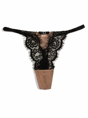 BEAUTIFUL SPRING Q8039 CHOCO LACEY THONG