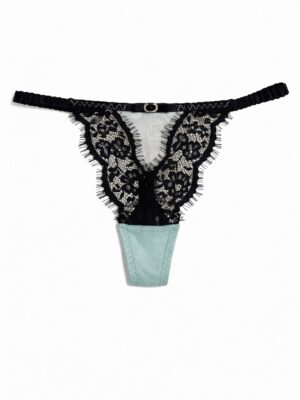 BEAUTIFUL SPRING Q8039 MINT LACEY THONG
