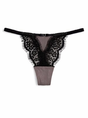 BEAUTIFUL SPRING Q8039 MOCHA LACEY THONG