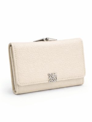 SARALYN C-6025B RICEWHITE SILVER CLIP WALLET