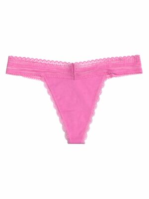 HEMI 04 PINK LACE EDGE THONG