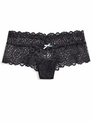HEMI 9078 BLACK BLACK LACE PART THONG PANT