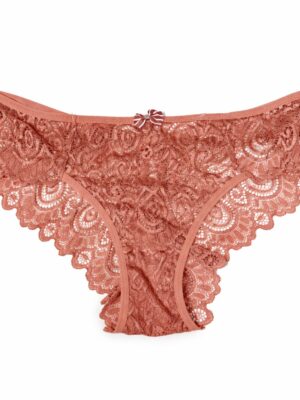 HEMI MAUVE BACK CUT OUT LACE BIKINI PANT