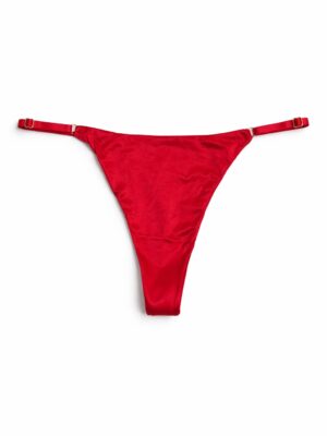 KISNEICO 3017 RED SILK JERSEY THONG
