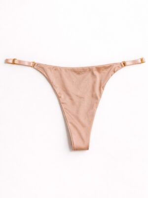 KISNEICO 3017 SALMON SILK JERSEY THONG