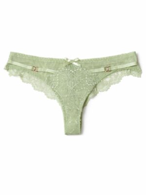KISNEICO G601 MINT GOLD BUCKLE DETAIL LACE PANT