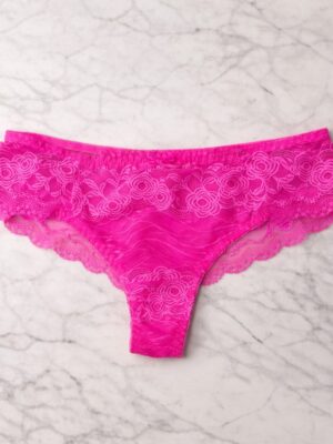 KISNEICO G608 PINK FULL LACE BRIEFS