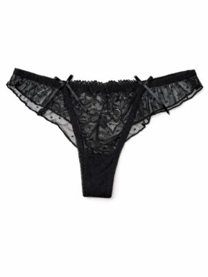 KISNEICO G634 BLACK TULLE FRILL PANT