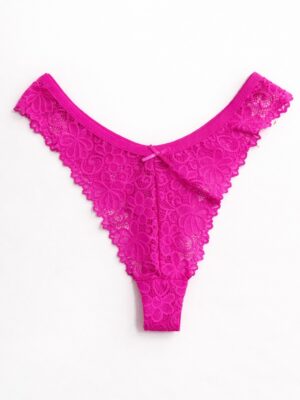 MENG 87528 FUSCHIA PINK LACE THONG
