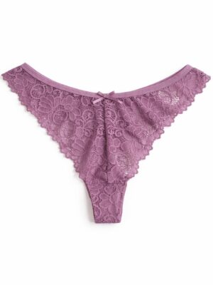 MENG 87528 MAUVE LACE THONG