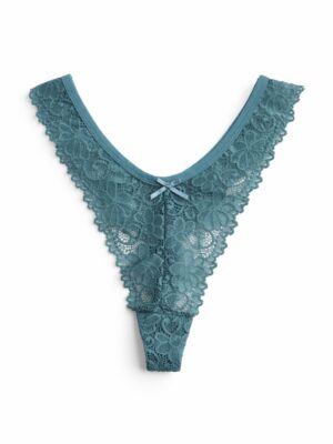 MENG 87528 TEAL LACE THONG