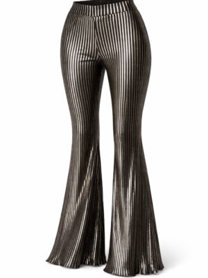 (2FOR40K)  SASHES X HIDE PEWTER PLEATED FLARE PANTS