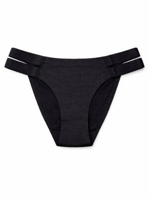 VIMERLEA V2057 BLACK COTTON SPANDEX TWO BANDS PANT