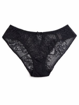 VORO Q8357 BLACK ALL LACE WOVEN BACK PANT