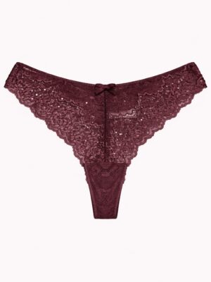 VORO TERRACOTA Q8304 STUDDED LACE BRIEFS