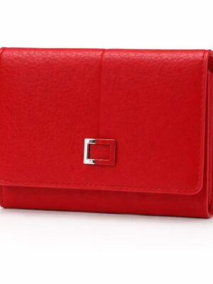 SARALYN P-4510B RED PEBBLED WALLET