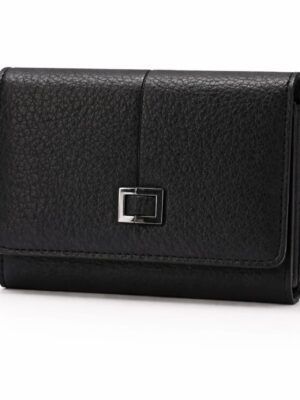 SARALYN P-4510B BLACK PEBBLED WALLET